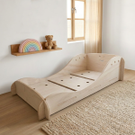 cama a nivel del suelo