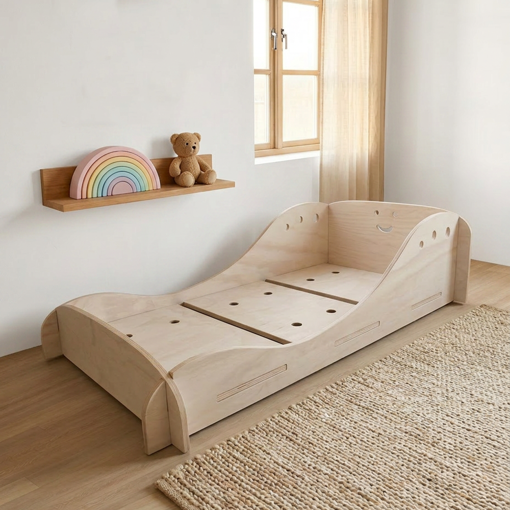 cama a nivel del suelo