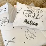cobertor algodon infantil boho unisex osos